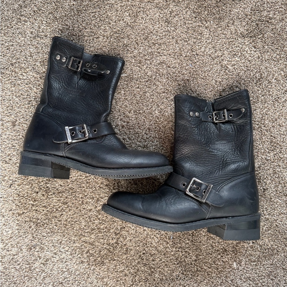 Black Harley Davidson boots